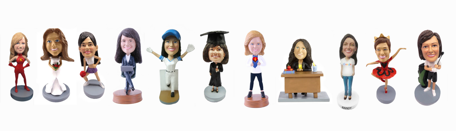 female stock body bobbleheads