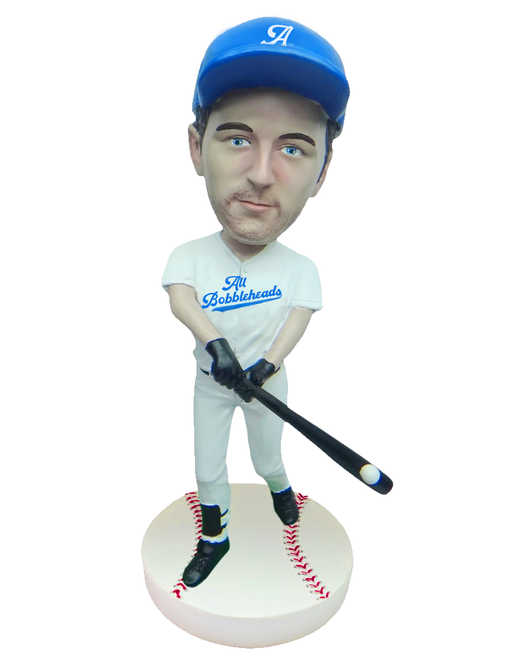 Baseball Player - Lefty Batter on Baseball Base