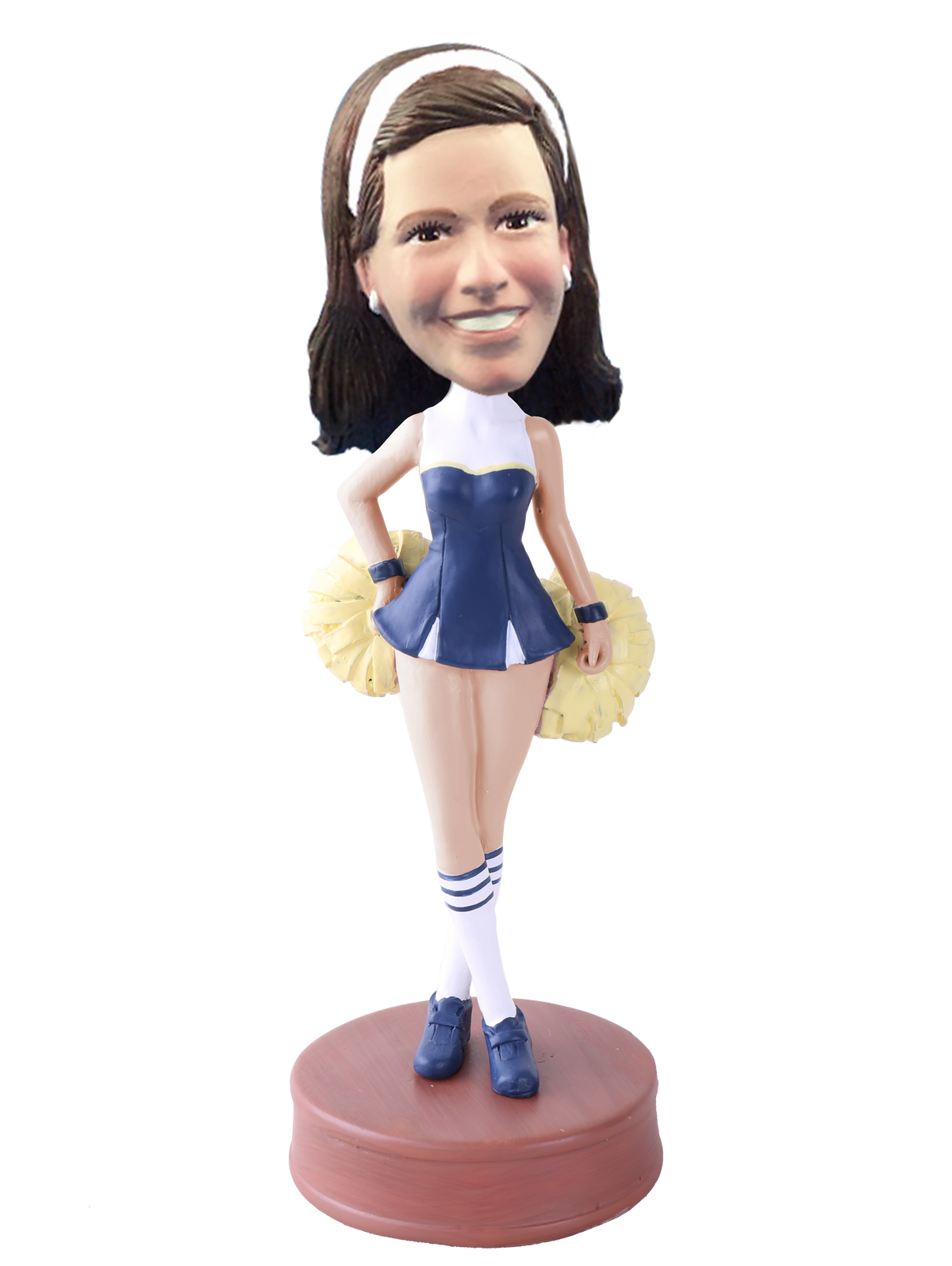 Cheerleader with Pompoms