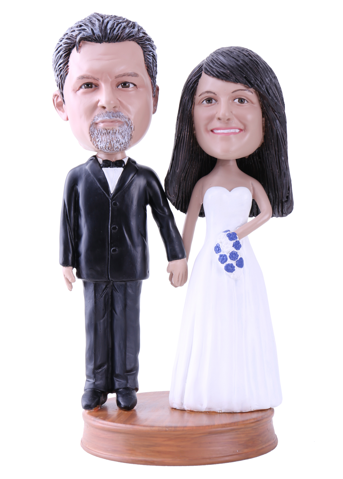 Bride and Groom Holding Hands