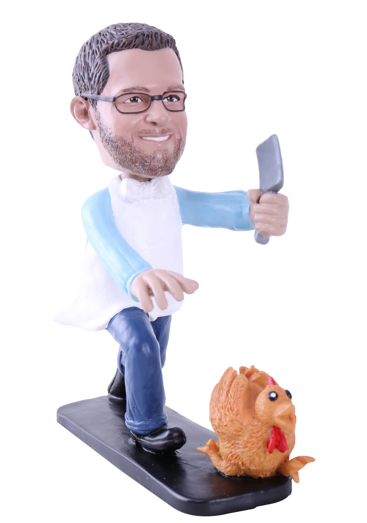 Man Chasing a Thanksgiving Turkey