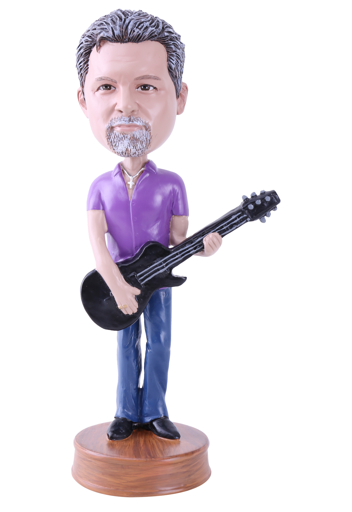 Man Playing Bass Guitar