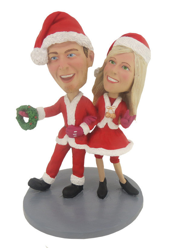 Santa's Couple Doin' the Bump