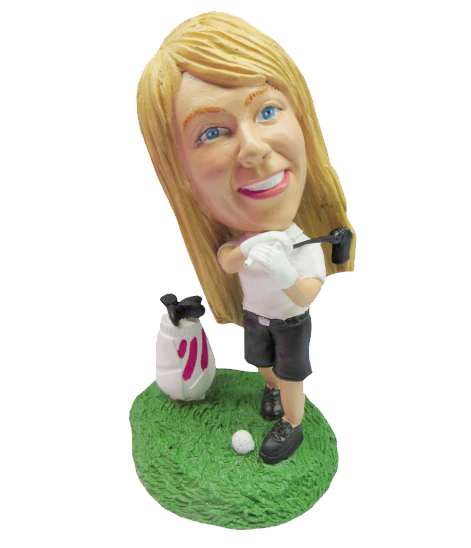 Golfer with Golf Bag v2