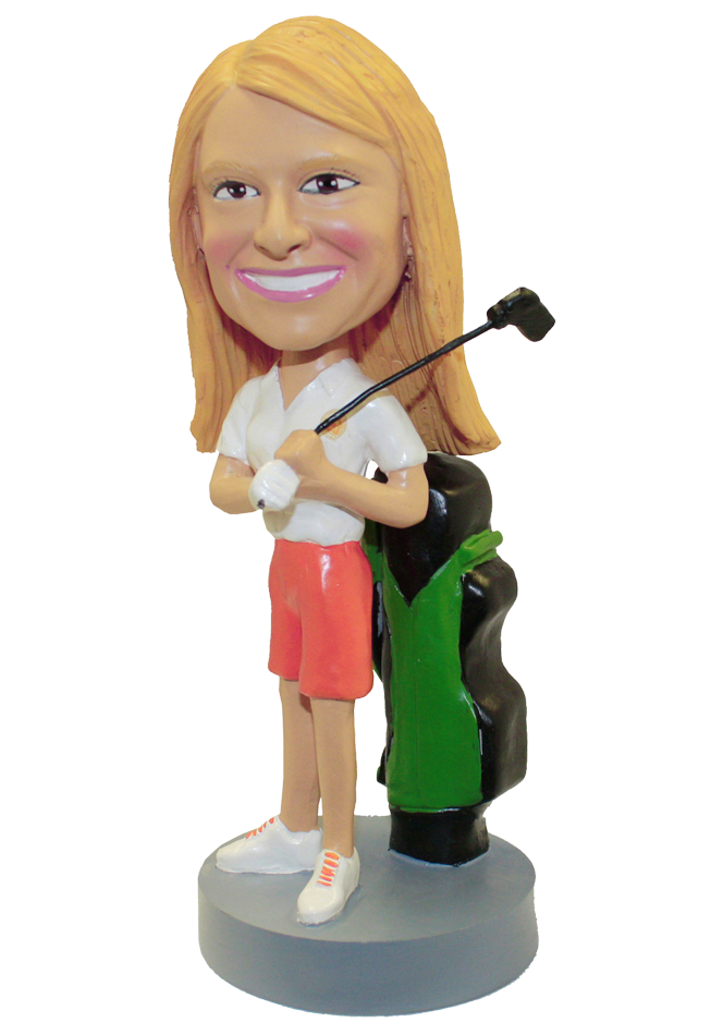 Golfer with Golf Bag v1