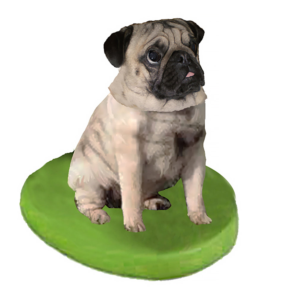 Custom Pet Dog Bobblehead - Pug Fawn