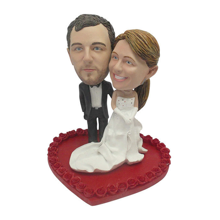 Grand Wedding Couple on a Heart